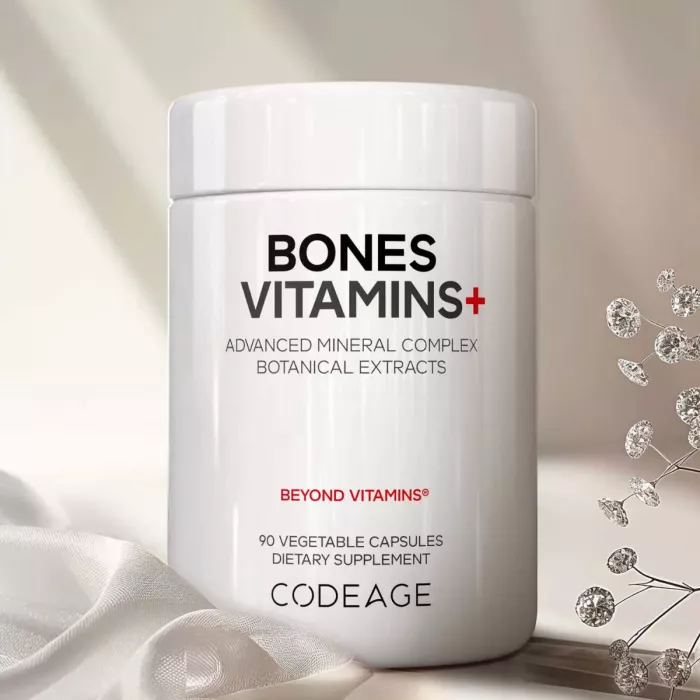 Codeage Bones Vitamins+, Formula Avansata Pentru Sanatatea Oaselor, 90 Cps