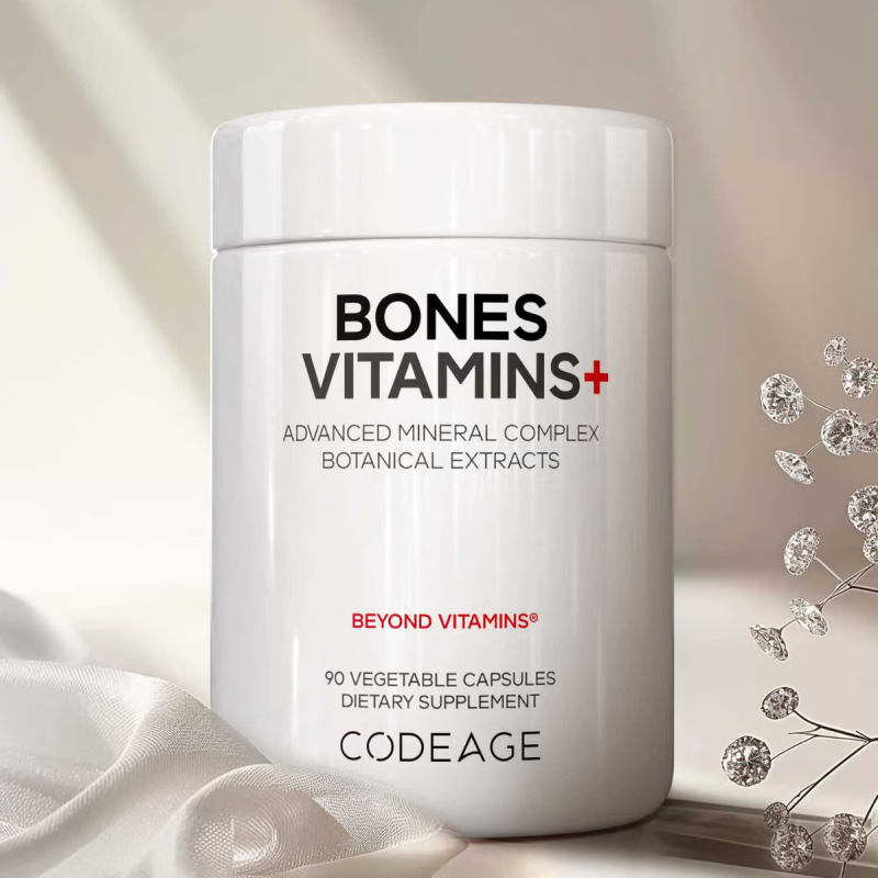Codeage Bones Vitamins+, Formula Avansata Pentru Sanatatea Oaselor, 90 Cps