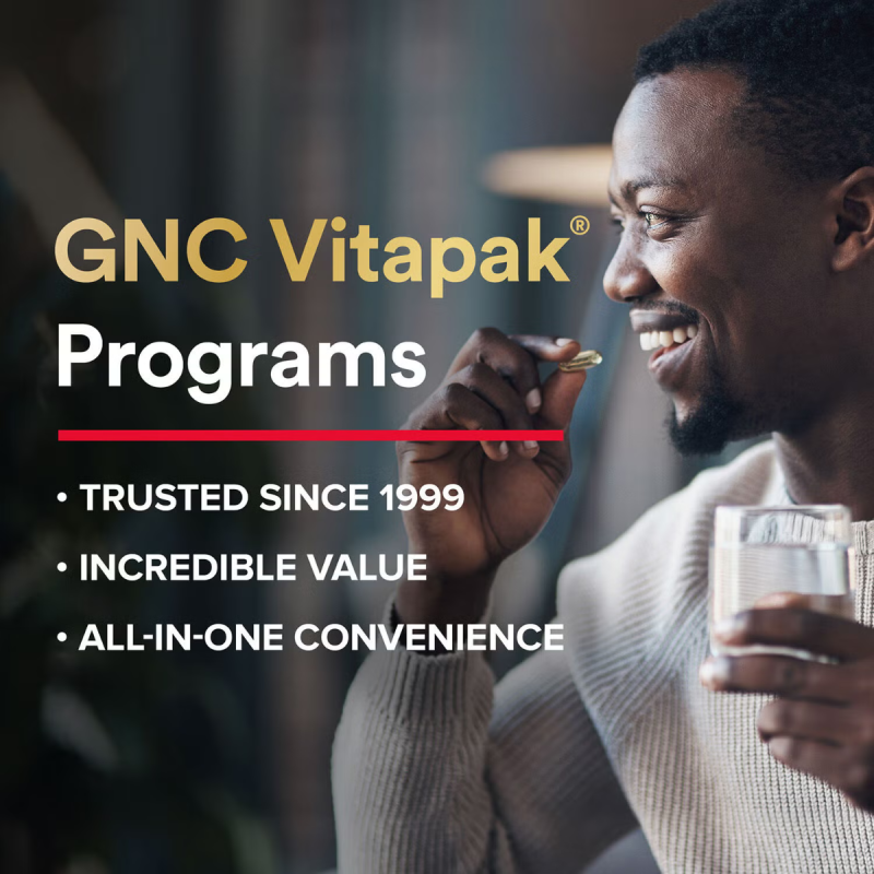 Gnc Mega Men Performance & Vitality Vitapak, Complex De Multivitamine Pentru Barbati, Performanta Si Vitalitate, 30 Pachetele