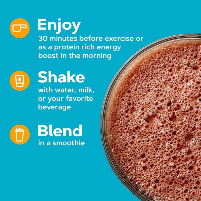 Gnc Total Lean Lean Shake Energy, Shake Proteic Cu Aroma De Ciocolata, 758.4 G