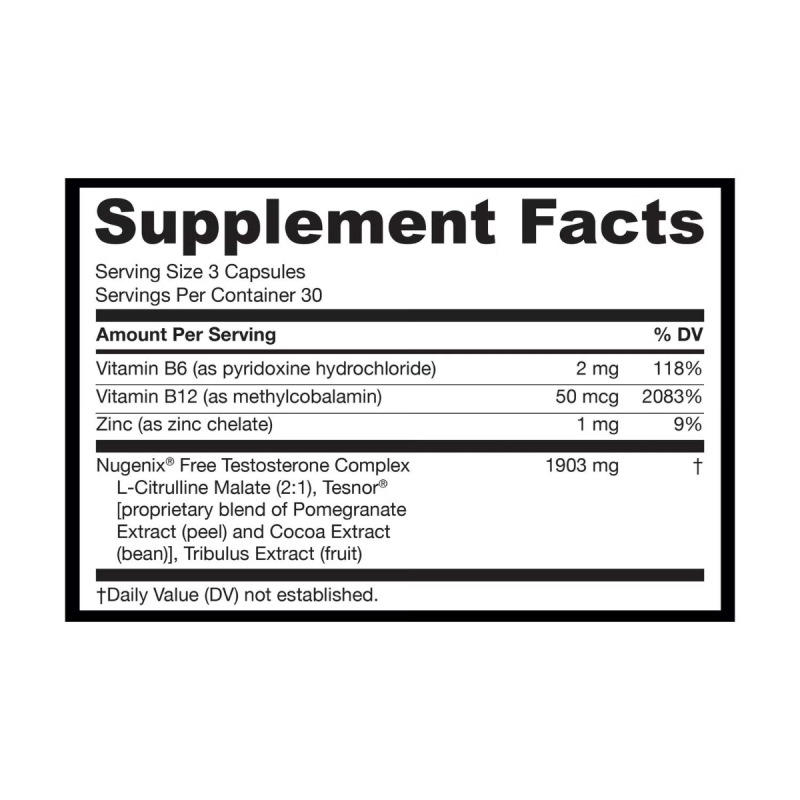 Nugenix T-boost, Formula Avansata Pentru Cresterea Nivelului De Testosterone, 90 Cps