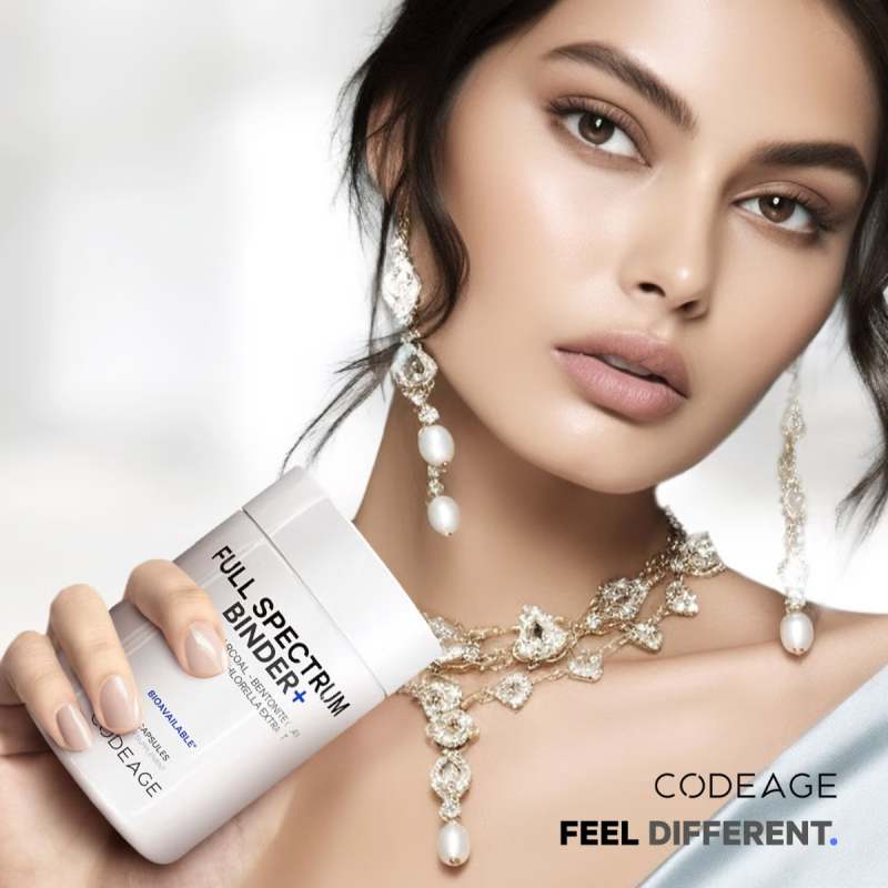Codeage Universal Binder + Full Spectrum, Formula Pentru Eliminarea Toxinelor Si Sustinerea Microbiomului, 90 Cps