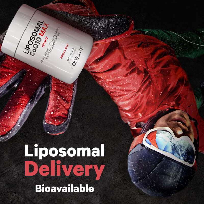 Codeage Liposomal Coq10 Max, Coenzima Q-10 Lipozomala, 60 Cps