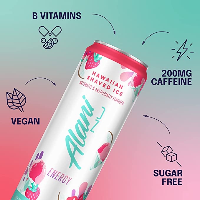 Alani Nu Energy, Energizant Cu Aroma De Hawaiian Shaved Ice, 355 Ml