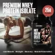 Nutrabio Whey Protein Isolate Chocolate Dipped Macaroon With Real Coconut Flakes, Izolat De Proteina Din Zer Cu Aroma De Macarons In Ciocolata Si Fulgi De Cocos, 907 G