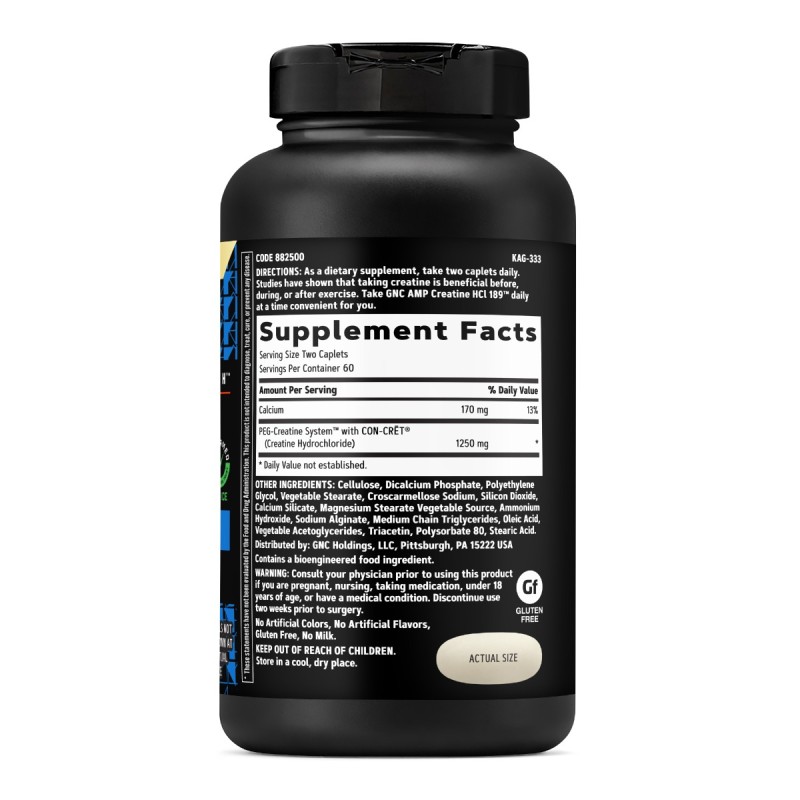 Creatina hidroclorid cu administrare si absorbtie rapida (120 Tb), GNC Live Well