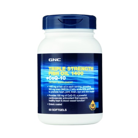 Triple strength ulei de peste si Coenzima Q-10 (60 Cps), GNC Live Well