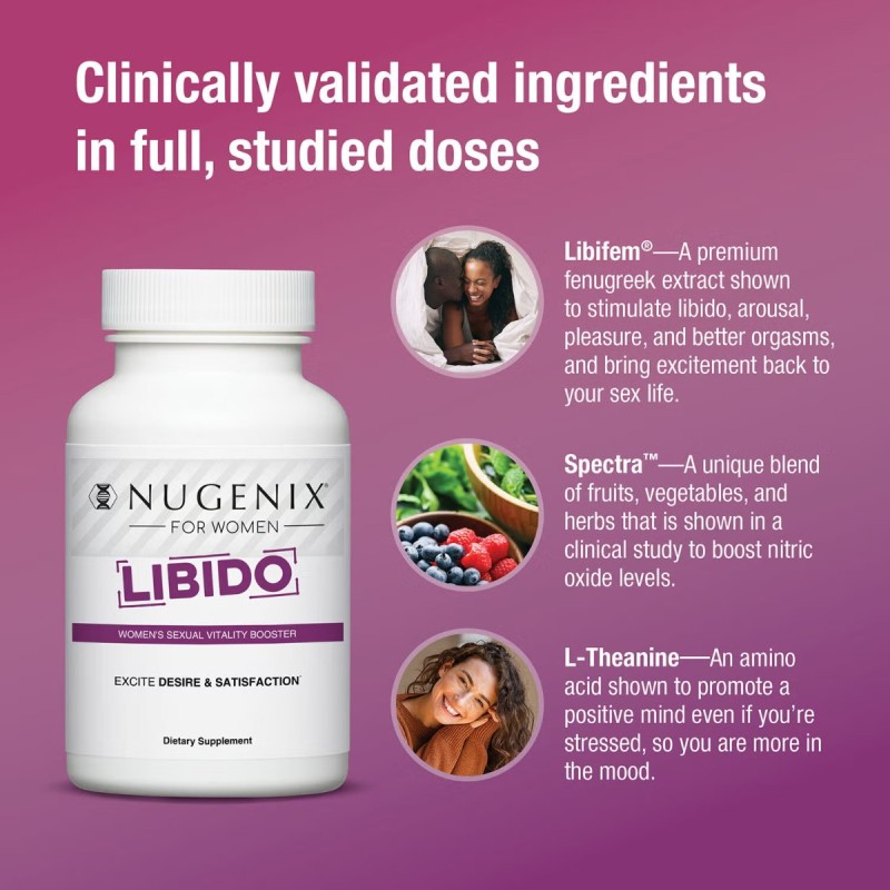 Nugenix Libido: Women's Sexual Vitality Booster, Formula Pentru Sustinerea Vitalitatii Sexuale Feminine, 60 Tb