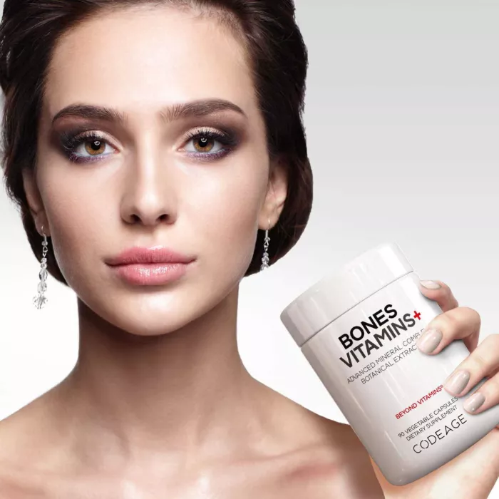 Codeage Bones Vitamins+, Formula Avansata Pentru Sanatatea Oaselor, 90 Cps