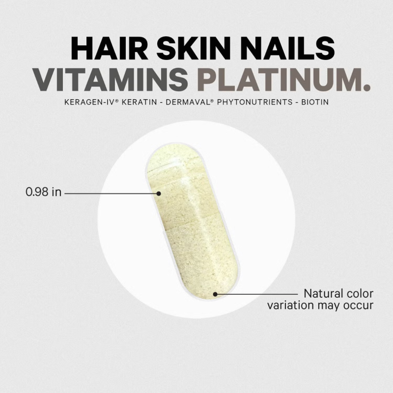 Codeage Hair Skin Nails Vitamins Platinum, Vitamine Pentru Par, Piele Si Unghii, 60 Cps