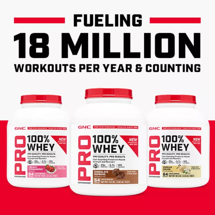 Gnc Pro Performance 100% Whey, Proteina Din Zer Cu Aroma De Vanilie, Testata Antidoping, 1969 G