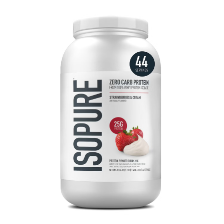 Isopure Zero Carb Proteina Cu Aroma De Crema De Capsuni, 1360 G