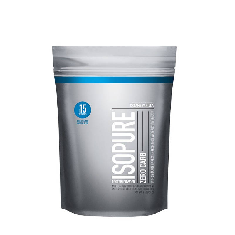 Proteina izolata din zer fara carbohidrati cu aroma de vanilie (454 g), GNC Live Well