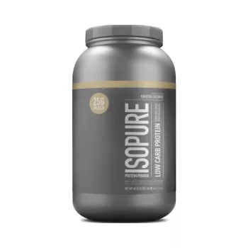 Isopure Low Carb Protein Powder, Proteina Izolata Din Zer, Cu Aroma De Nuca De Cocos Prajita, 1360 G