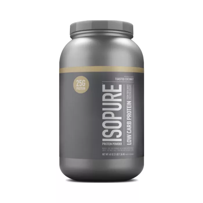 Isopure Low Carb Protein Powder, Proteina Izolata Din Zer, Cu Aroma De Nuca De Cocos Prajita, 1360 G
