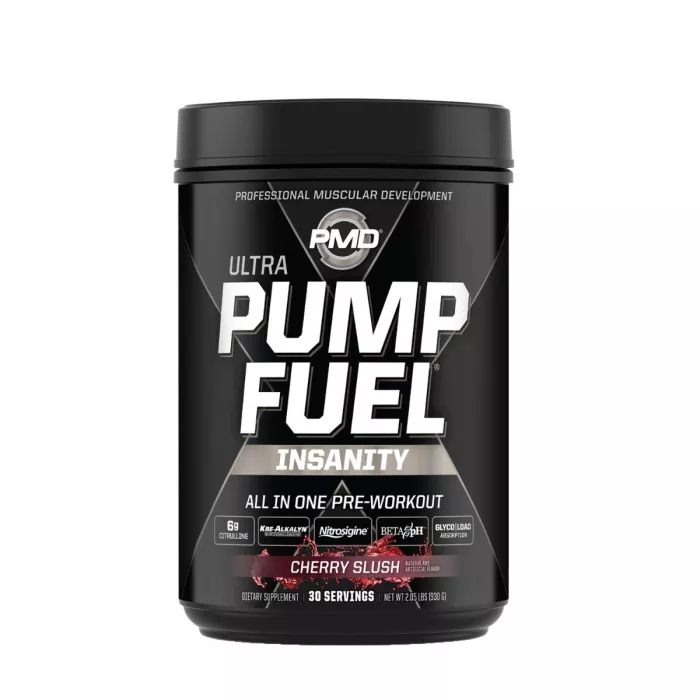 Pmd Ultra Pump Fuel Insanity Cherry Slush Flavor, Formula Pre-workout Cu Aroma De Cirese, 930 G Pmd Ultra Pump Fuel Insanity Cherry Slush Flavor, Formula Pre-workout Cu Aroma De Cirese, 930 G