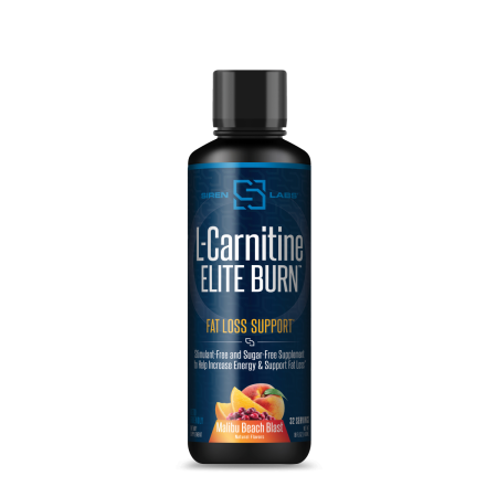 Sirenlabs L-carnitine Elite Burn, L-carnitina Lichida, Cu Aroma Tropicala, 480 Ml