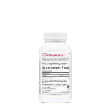 Gnc Pro Performance L-glutamine 1500 Mg, Glutamina, 90 Cps