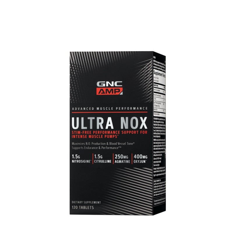 Gnc Amp Ultra Nox, Formula Pentru Pompare Musculara Si Oxid Nitric, 120 Tb