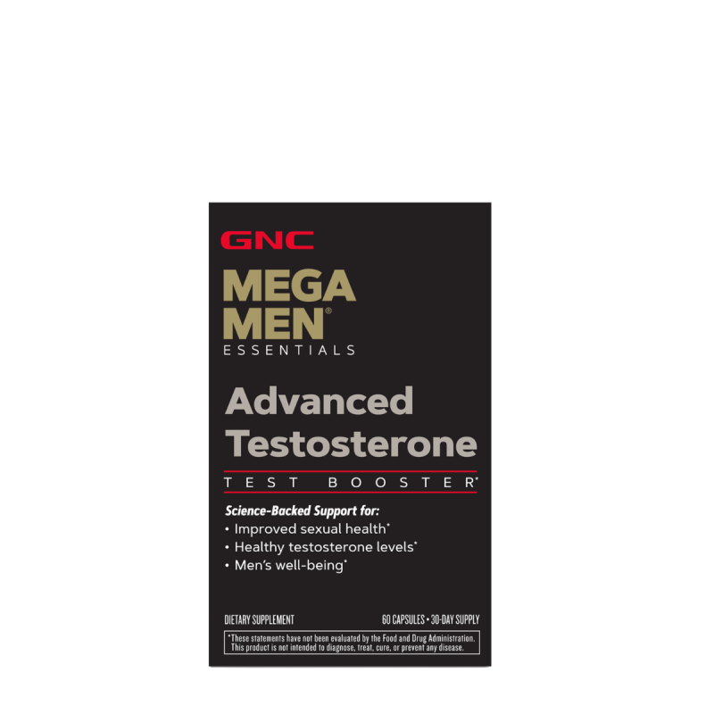 Gnc Mega Men Advanced Testosterone, Formula Pentru Testosteron Cu Tongkat Ali, 60 Tb