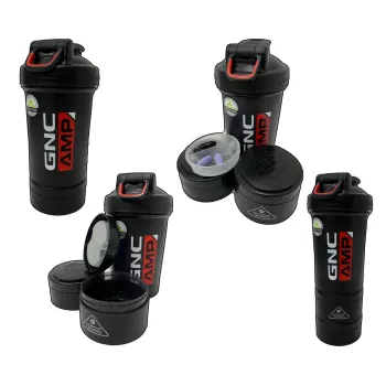Gnc Blender Bottle Shaker Cup V2, Prostak Compartiment Pentru Suplimente, 450 Ml