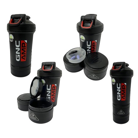 Gnc Blender Bottle Shaker Cup V2, Prostak Compartiment Pentru Suplimente, 450 Ml