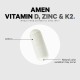 Codeage Amen Vitamin D - K2 & Zinc - Vitamin D3, Formula Pentru Imunitate, Oase Puternice Si Protectie Cardiovasculara, 60 Cps