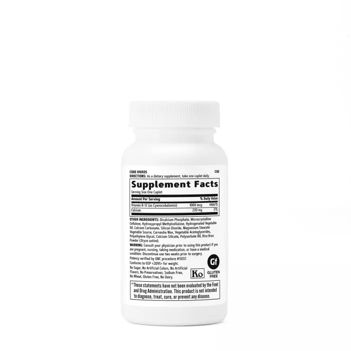 Gnc Vitamin B-12 1000 Mcg, Vitamina B-12, 90 Tb Gnc Vitamin B-12 1000 Mcg, Vitamina B-12, 90 Tb