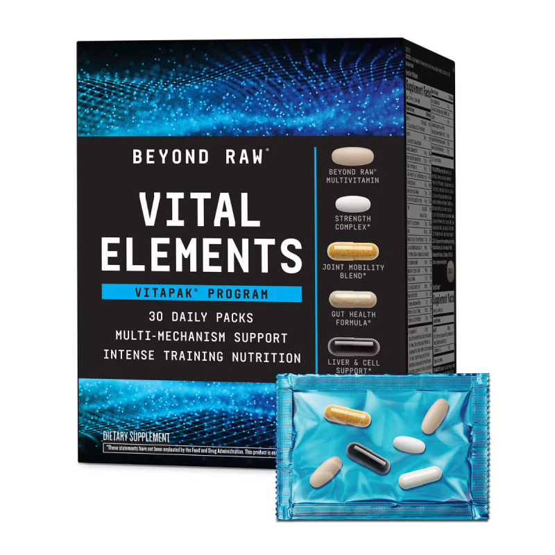 Gnc Beyond Raw Vital Elements Vitapak, Program Cu Elemente Vitale Pentru Performanta Si Anduranta Maximizate, 30 Pliculete