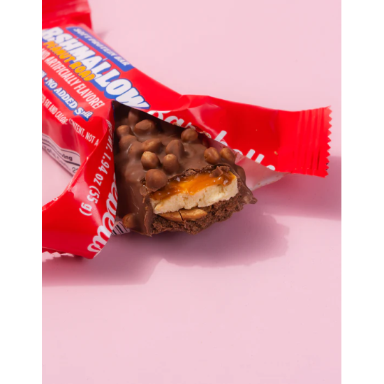 Barebells Soft Protein Bar Marshmallow Peanut Road , Baton Proteic Cu Aroma De Bezele Si Arahide, 55 G