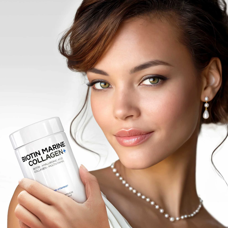 Codeage Biotin Marine Collagen+formula Completa Cu Colagen Marin Si Acid Hyaluronic, 120 Cps