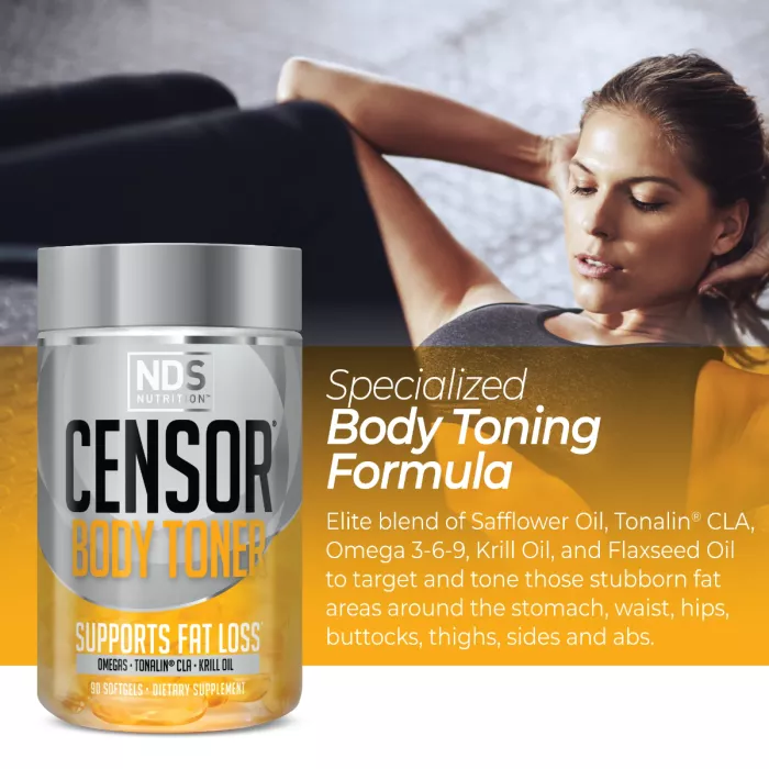 Nds Nutrition Censor Body Toner, Formula Cla Pentru Tonifierea Corporala, 90 Cps