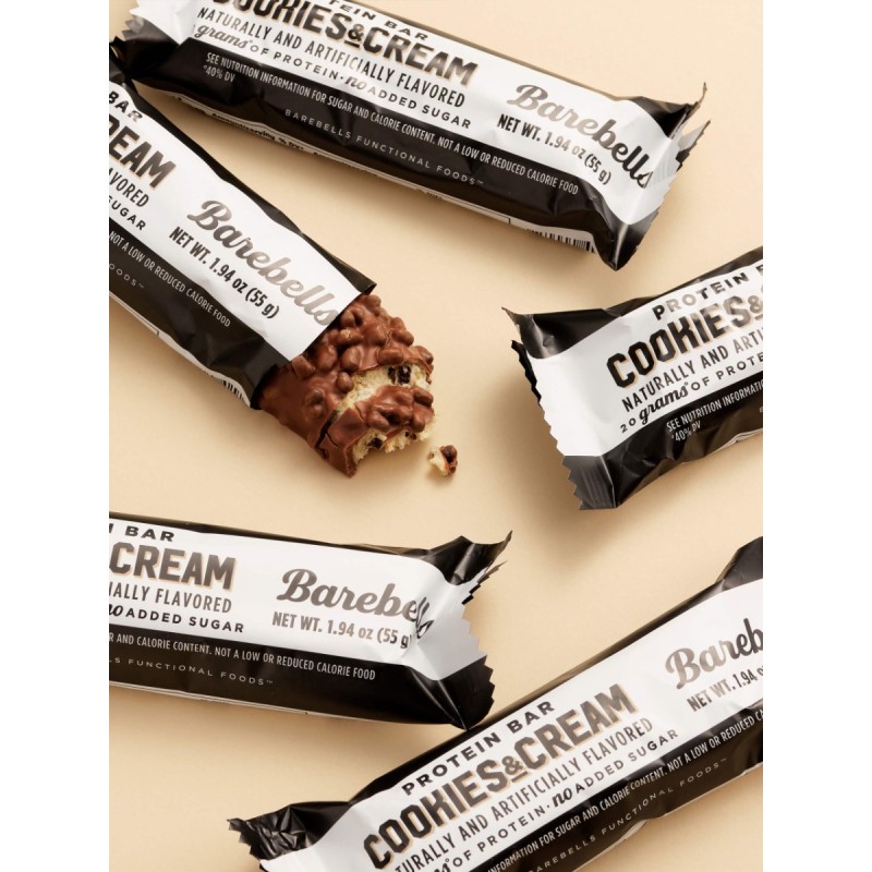 Barebells Bars Baton Proteic Cu Aroma De Biscuiti Si Frisca, 55g