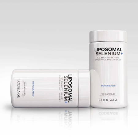 Codeage Liposomal Selenium+ Selenomethionine Phospholipid Complex, Seleniu Lipozomal Complex Cu Fosfolipide Din Selenomentionina, 180 Cps