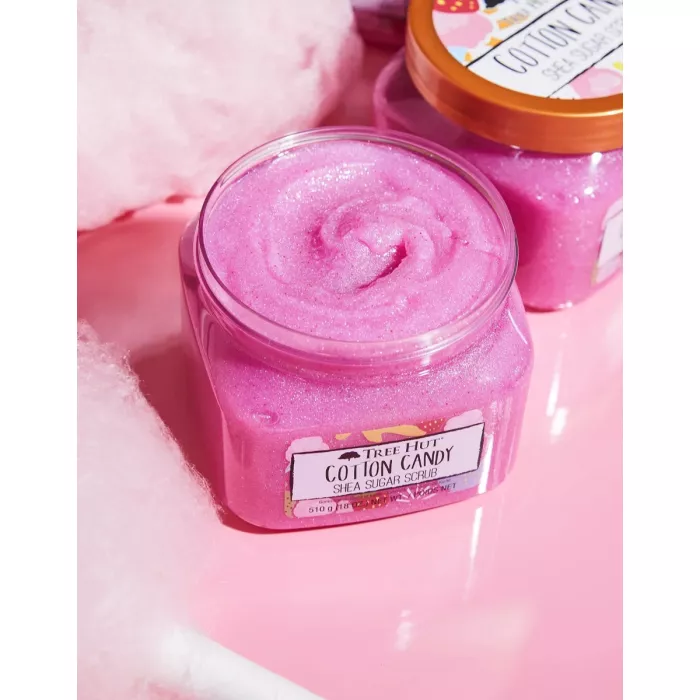 Tree Hut Cotton Candy Shea Sugar Scrub, 510 G Tree Hut Cotton Candy Shea Sugar Scrub, 510 G