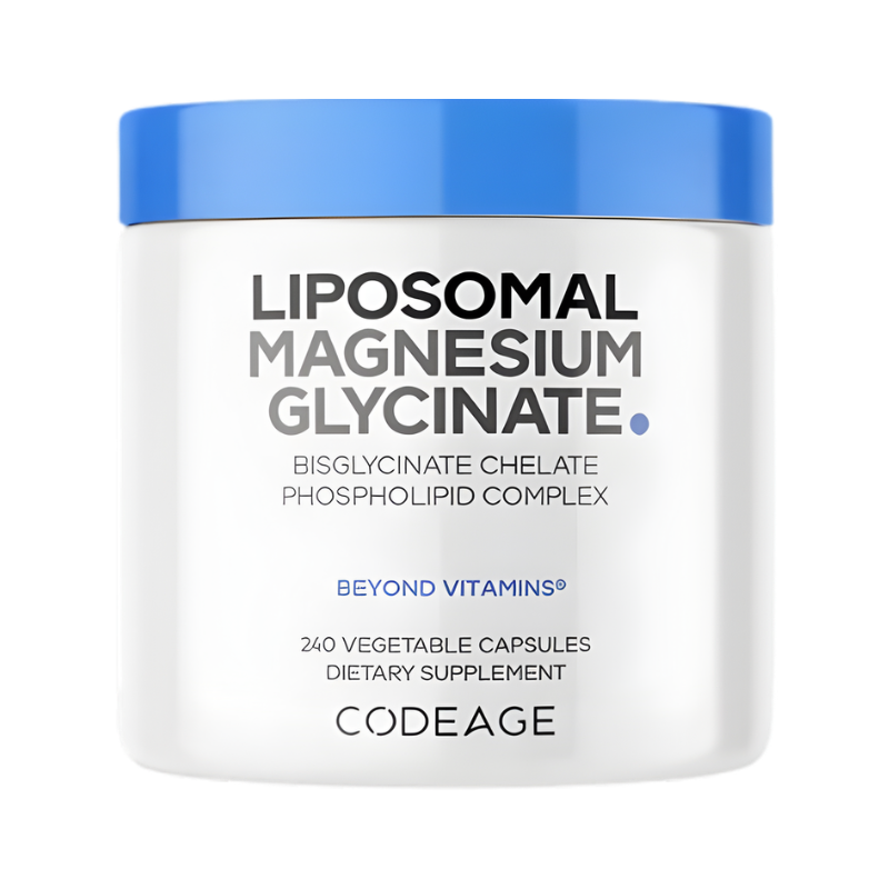 Codeage Magneziu Bisglicinat Lipozomal Cu Bioperine - Formula Avansata Pentru Absorbtie Superioara, 240 Cps