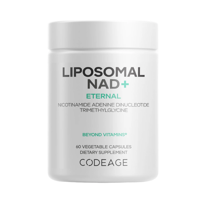 Codeage Liposomal Nad+ Eternal, Nicotinamide Adenine Dinucleotide, Nad+ Liposomal Cu Betaina Tmg, 60 Cps