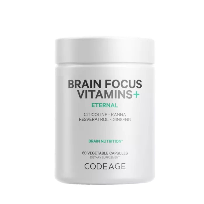 Codeage Brain Focus Multivitamin+, Suport Avansat Pentru Memorie, Concentrare Si Claritate Mentala, 60 Cps Codeage Brain Focus Multivitamin+, Suport Avansat Pentru Memorie, Concentrare Si Claritate Mentala, 60 Cps