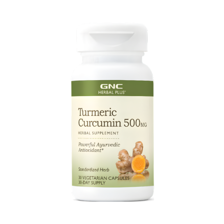 Gnc Herbal Plus Turmeric Curcumin 500 Mg, Turmeric Curcumina, 30 Cps