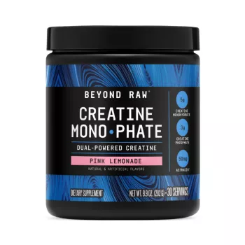 Gnc Beyond Raw Creatine Monophate, Formula Inovatoare Cu Creatina Monofosfat, Cu Aroma De Limonada Roz, 282 G