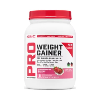 Gnc Pro Performance Weight Gainer, Formula Proteica Pentru Crestere In Greutate Cu Aroma De Capsuni, Testata Antidoping, 922.5g