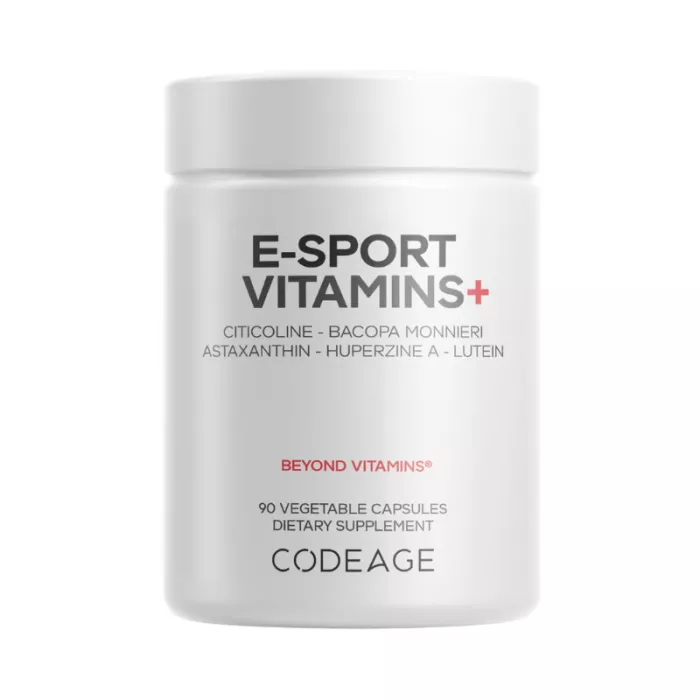 Codeage E-sport Vitamins+, Formula Pentru Energie Si Acuitate Mentala In Gaming, 90cps