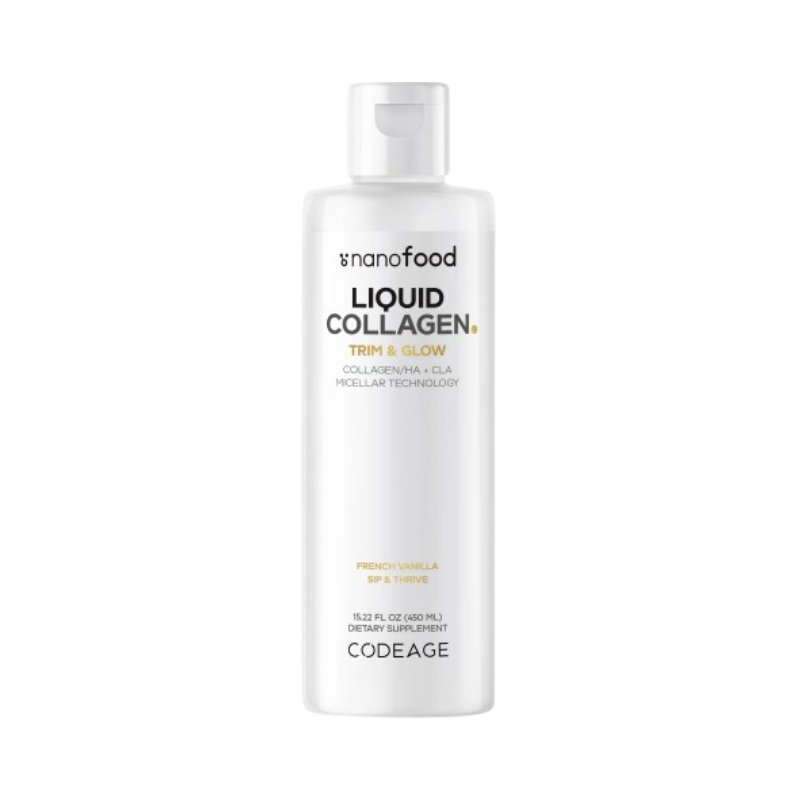 Codeage Trim & Glow, Formula Inovatoare Pentru Gestionarea Greutatii Si Frumusetea Pielii Cu Aroma De Vanilie Frantuzeasca, 450 Ml