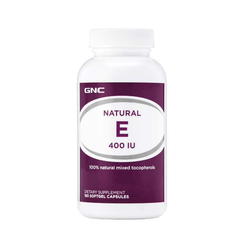 Gnc Natural Vitamin E 400 Ui, Vitamina E Naturala Cu Mix De Tocoferoli, 180 Cps