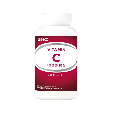 Gnc Vitamina C 1000 Cu Macese, 100 Tb