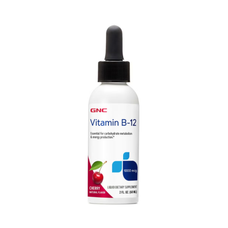 Vitamina B-12 lichida cu aroma naturala de cirese (60 Ml), GNC Live Well
