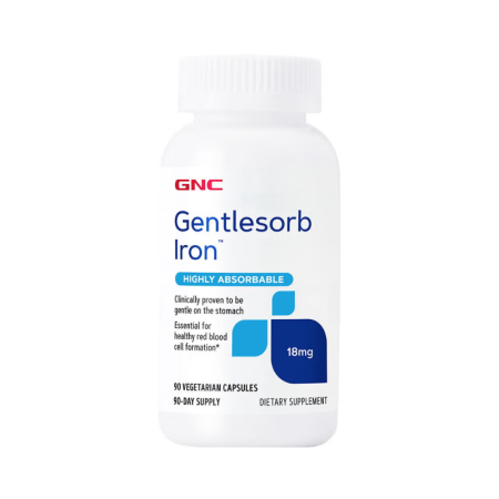 Gentlesorb fier cu absorbtie usoara 18 mg (90 Cps), GNC Live Well