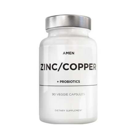 Codeage Amen Zinc/copper + Probiotics 2 Billion Cfu, Formula Pentru Echilibru Mineral Si Digestie Sanatoasa, 90 Cps