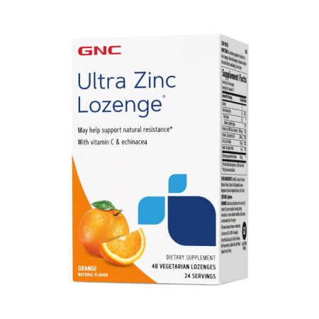 Zinc cu aroma naturala de portocale (48 tb), GNC Live Well