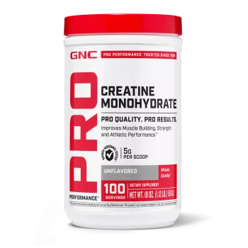 Gnc Pro Performance Creatine Monohydrate, Creatina Monohidrata, Fara Aroma, 510 G
